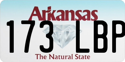 AR license plate 173LBP