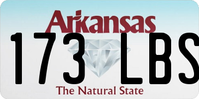 AR license plate 173LBS