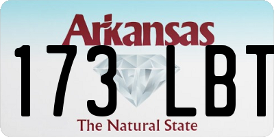 AR license plate 173LBT
