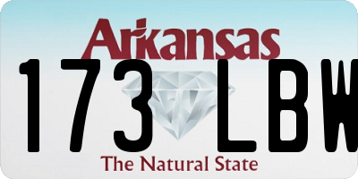 AR license plate 173LBW
