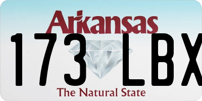 AR license plate 173LBX
