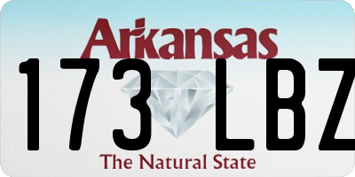 AR license plate 173LBZ