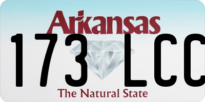 AR license plate 173LCC