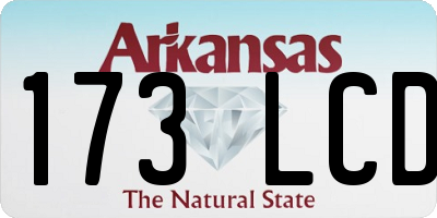 AR license plate 173LCD