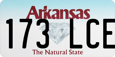 AR license plate 173LCE