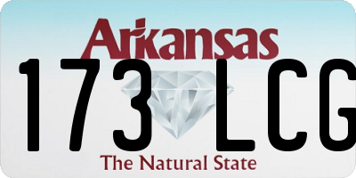 AR license plate 173LCG