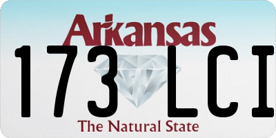 AR license plate 173LCI
