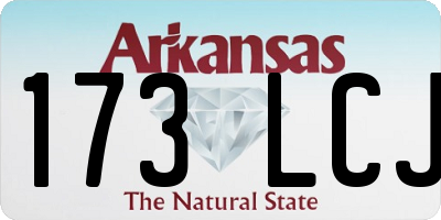 AR license plate 173LCJ