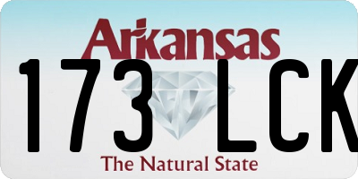 AR license plate 173LCK