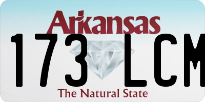 AR license plate 173LCM