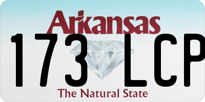 AR license plate 173LCP