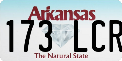 AR license plate 173LCR