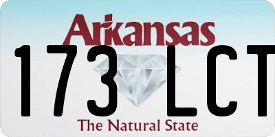 AR license plate 173LCT