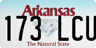 AR license plate 173LCU