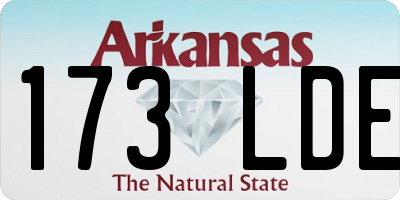 AR license plate 173LDE