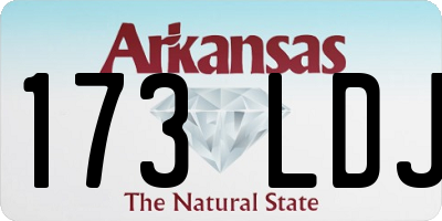 AR license plate 173LDJ
