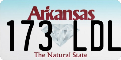 AR license plate 173LDL
