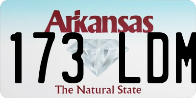 AR license plate 173LDM