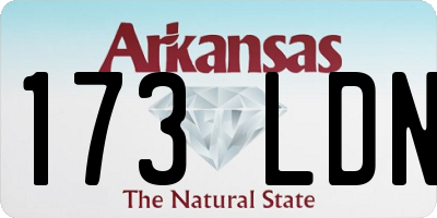AR license plate 173LDN