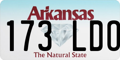 AR license plate 173LDO