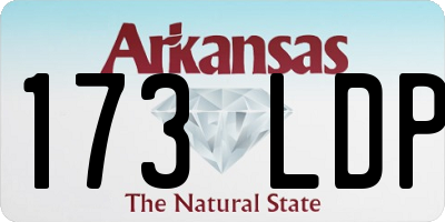 AR license plate 173LDP