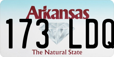 AR license plate 173LDQ