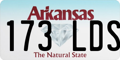 AR license plate 173LDS