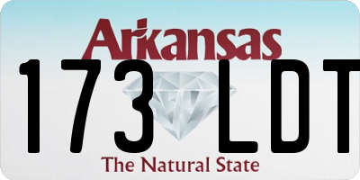 AR license plate 173LDT