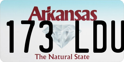 AR license plate 173LDU