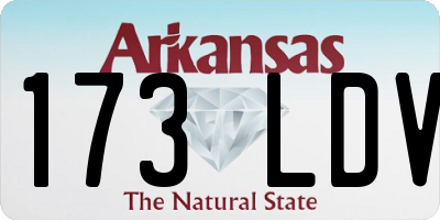 AR license plate 173LDV