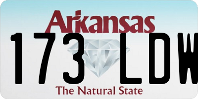 AR license plate 173LDW