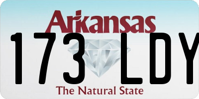 AR license plate 173LDY