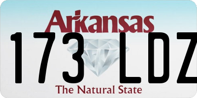 AR license plate 173LDZ