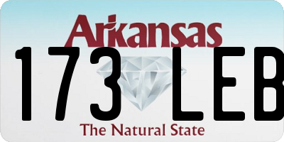 AR license plate 173LEB