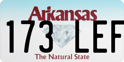AR license plate 173LEF