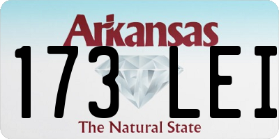 AR license plate 173LEI