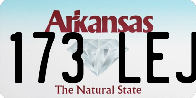 AR license plate 173LEJ