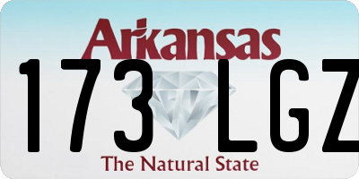 AR license plate 173LGZ