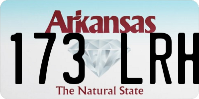 AR license plate 173LRH