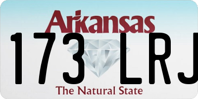 AR license plate 173LRJ