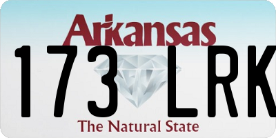 AR license plate 173LRK