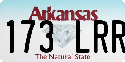 AR license plate 173LRR