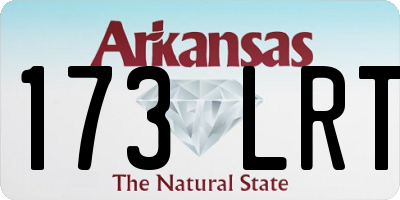 AR license plate 173LRT
