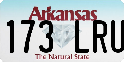 AR license plate 173LRU