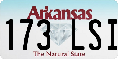 AR license plate 173LSI