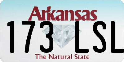 AR license plate 173LSL