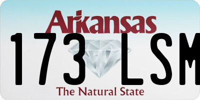 AR license plate 173LSM