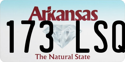 AR license plate 173LSQ