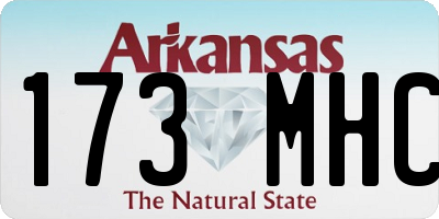 AR license plate 173MHC