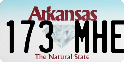 AR license plate 173MHE